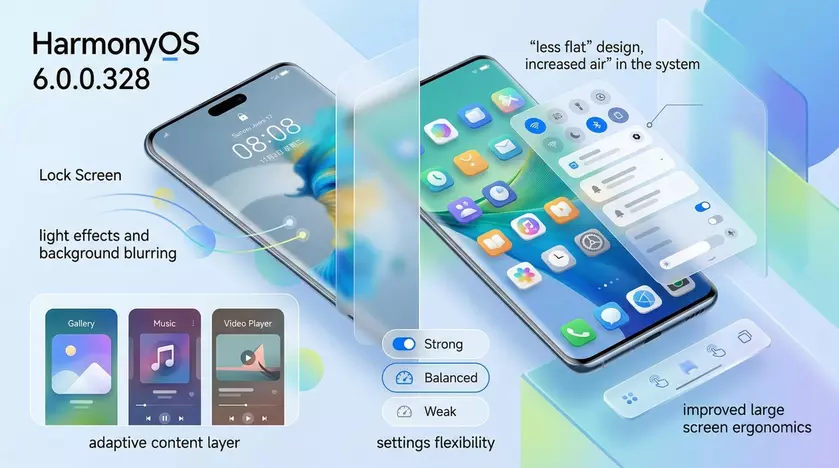 Huawei HarmonyOS 6 için büyük görsel yenileme: cam efektleri, akıcı animasyonlar ve daha modern arayüz